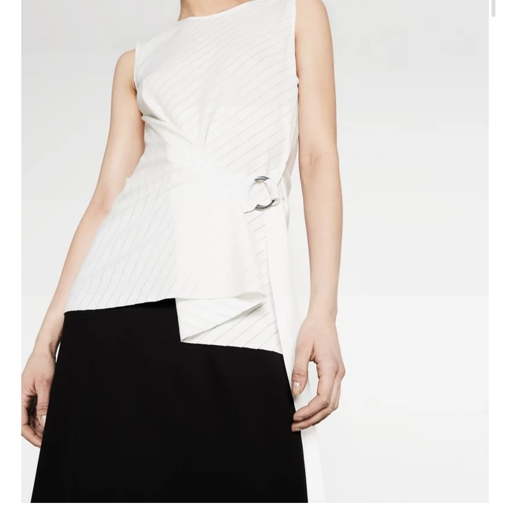 ZARA stylish white sleeveless top